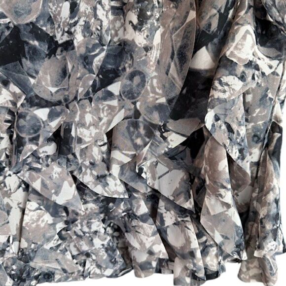 Princess Vera Wang Layered Ruffled Mini Skirt Lined Elastic Waist Size Large - Picture 7 of 10